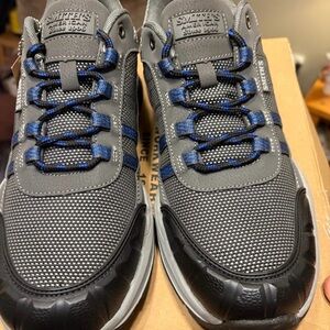 Smith’s Men’s Gray and Blue Athletic Sneakers